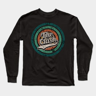 The Clash // Retro Circle Crack Vintage Long Sleeve T-Shirt